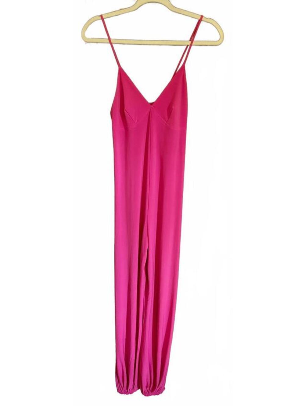 Norma Kamali Women's Pink Sleeveless Jumpsuit XS
